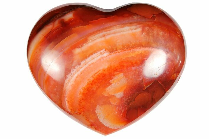 Colorful Carnelian Agate Heart #121551